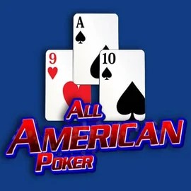 All American Poker slot logo by RTG (Reel Time Gaming) at Casea Casino