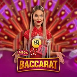 Mega Baccarat slot icon by Pragmatic Play, available at Casea Casino