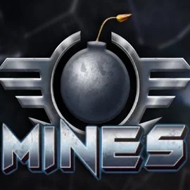 Mines slot logo by Turbo Games at Casea Casino